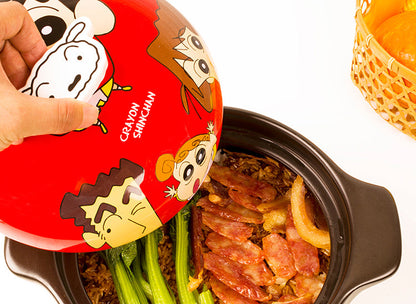 Crayon Shin-Chan Heat-Resistant Casserole with Lid