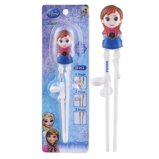 Disney Princess Frozen Anna 3D Mascot Kids Training Chopsticks