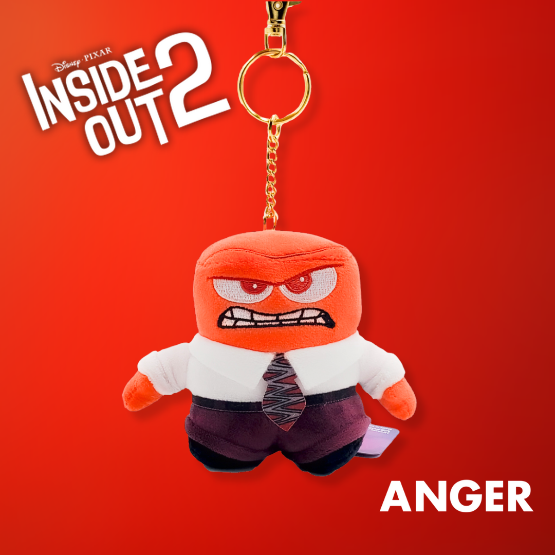 Disney Pixar Inside Out 2 Anger Mascot Holder Keychain