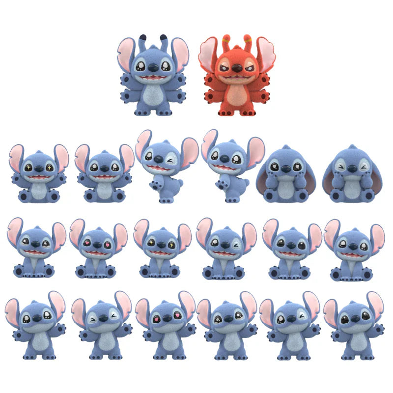 Collection of cartoon character figurines on a white background