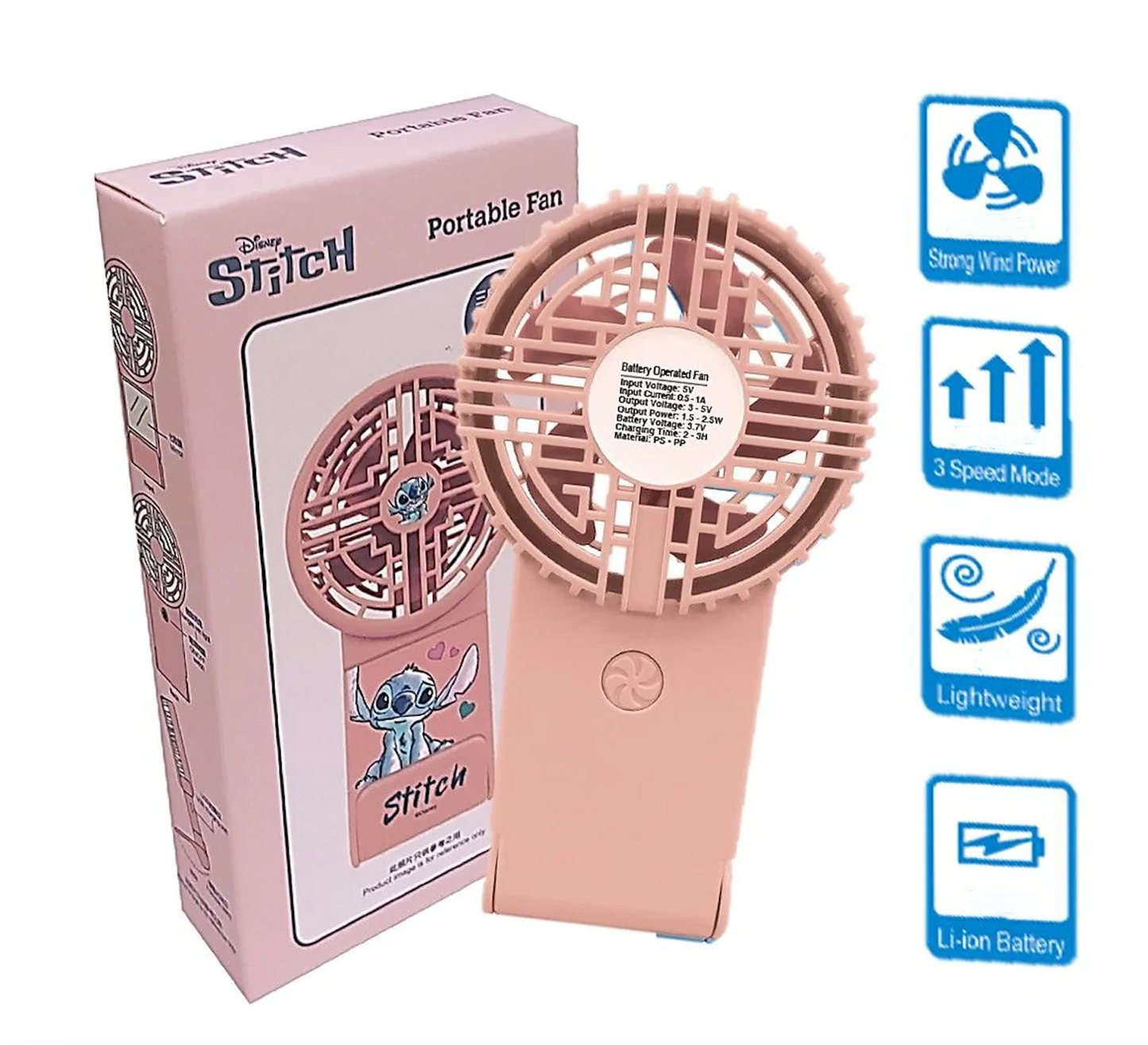 Disney Stitch Portable Fan