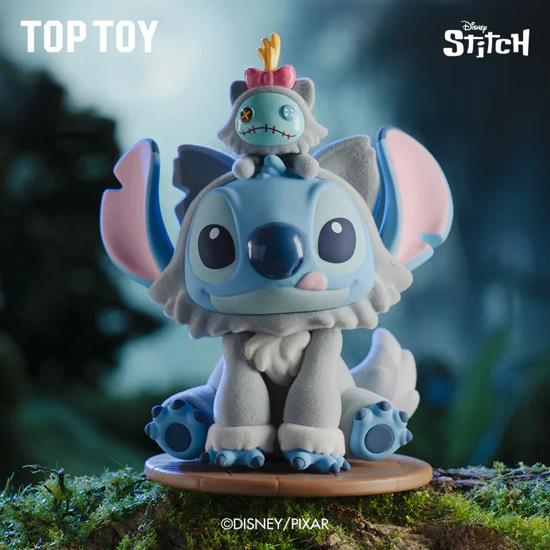 Toy figure of a character from Disney/Pixar with a smaller character on its back, set against a blurred natural background.