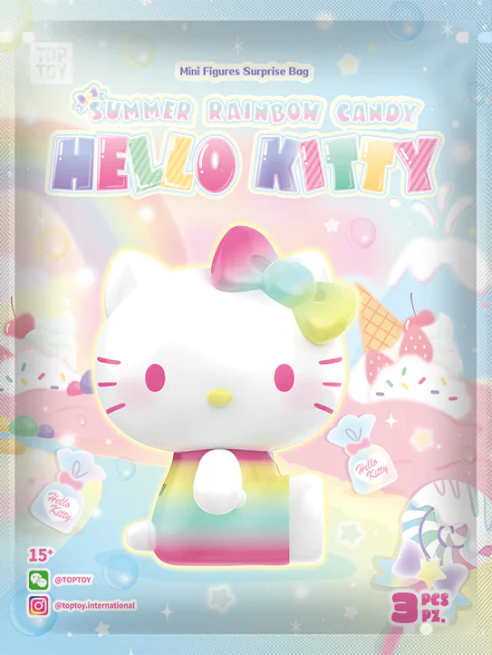 Hello Kitty Summer Rainbow Candy Mini Figures Surprise Bag