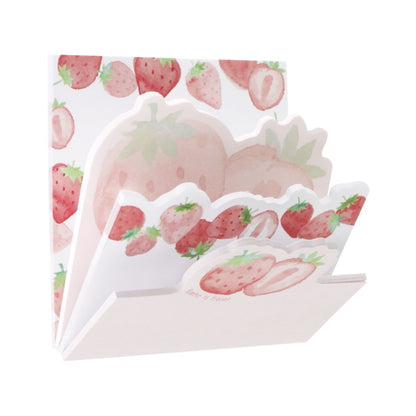 Ichigo3 Watercolour Strawberry Memo Notepad