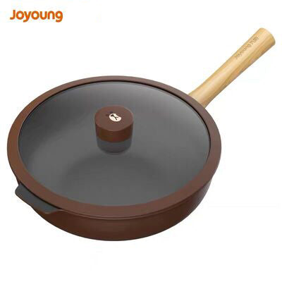 Joyoung Line Friends Non-Stick Wok With Long Handle Design