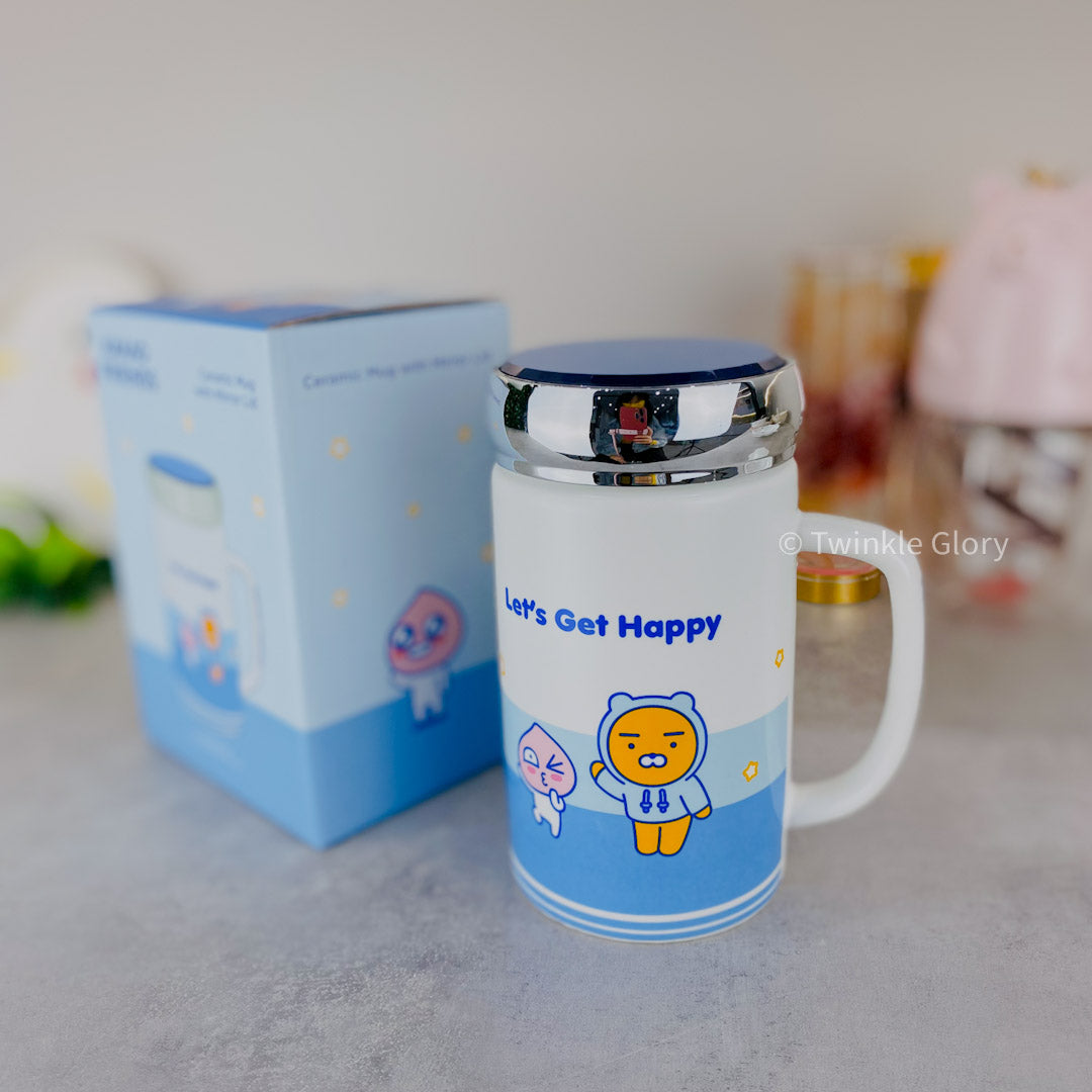 Kakao Friends Blue Color Designs Ceramic Mug