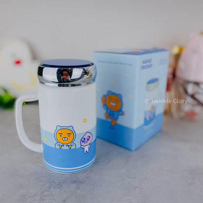 Kakao Friends Blue Color Designs Ceramic Mug