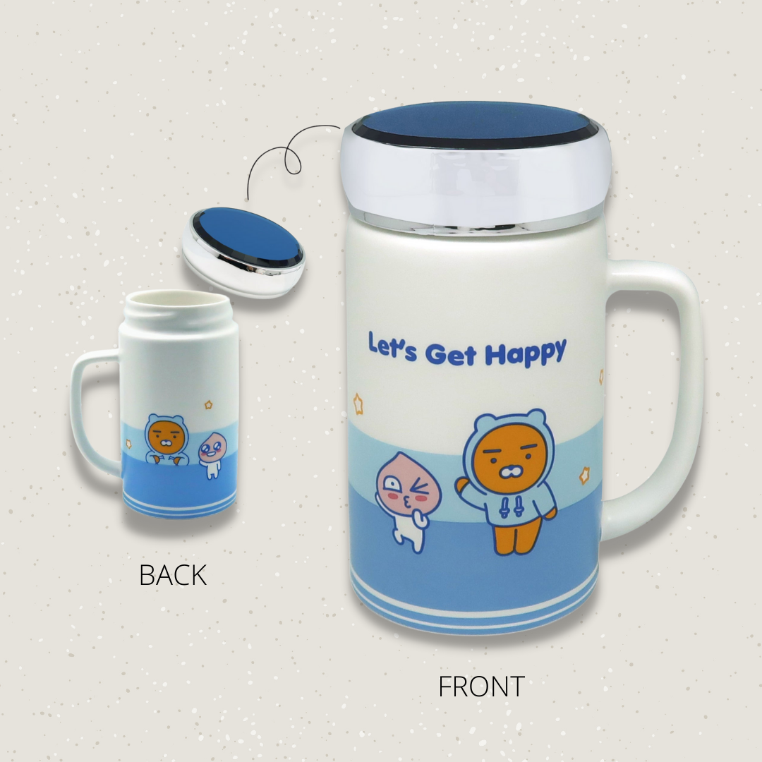 Kakao Friends Blue Color Designs Ceramic Mug