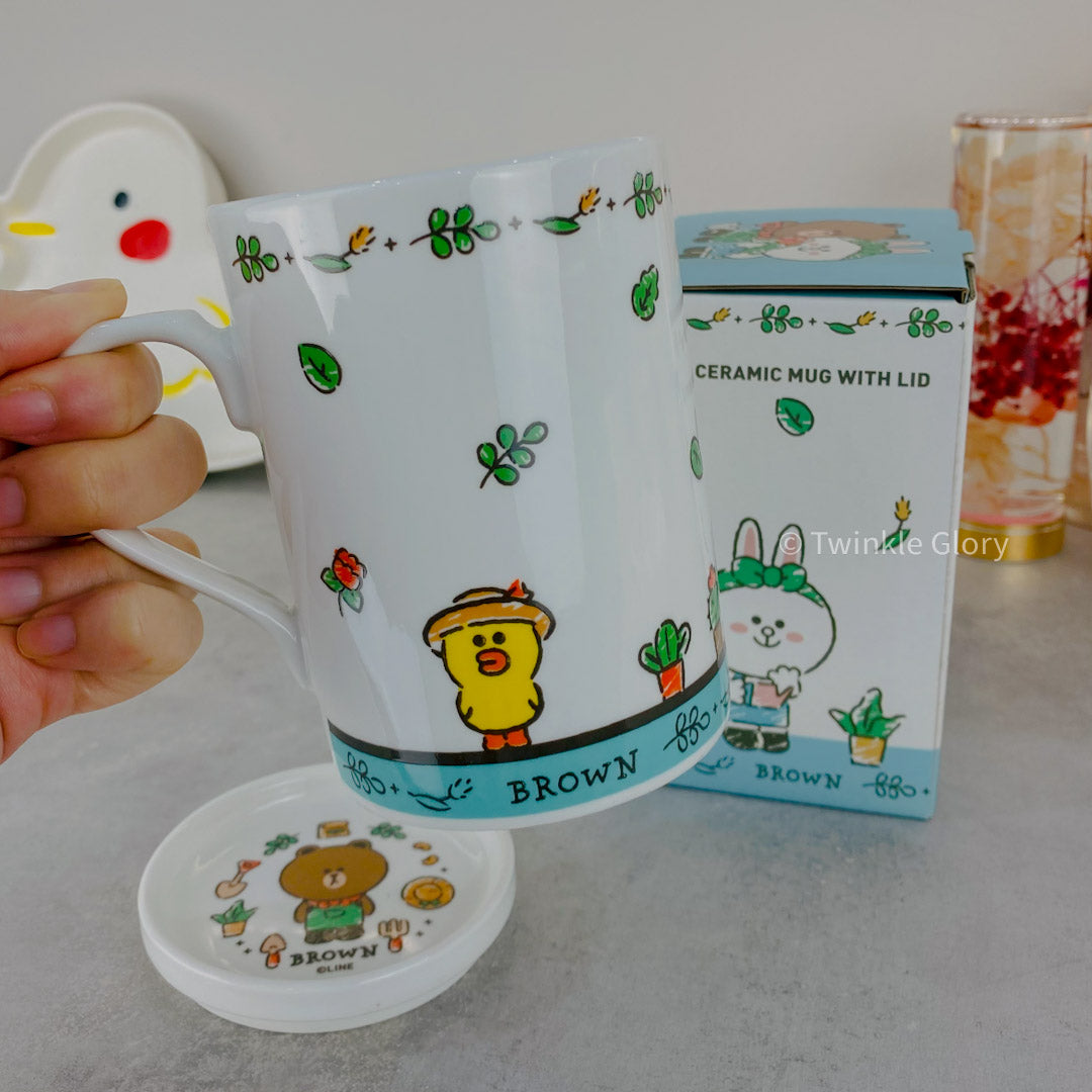 Line Friends White Color Ceramic Mug