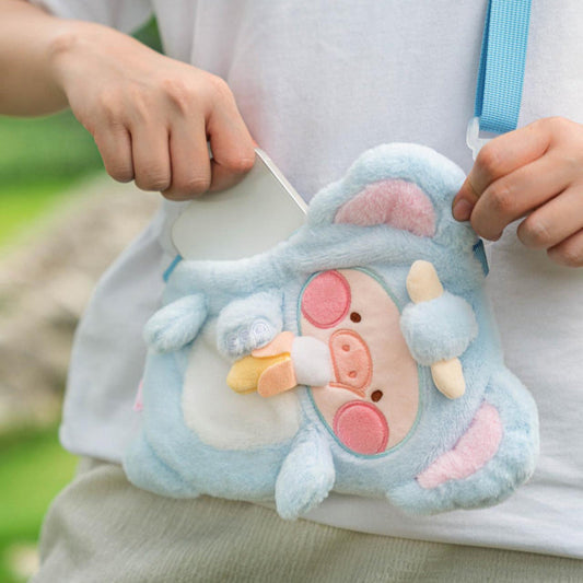 LuLu the Piggy Animal Party Elephant Lu Plush Crossbody Bag