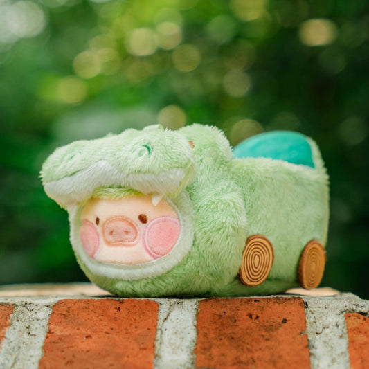 LuLu the Piggy Animal Party Speeding Crocodile Lu Plush Keychain