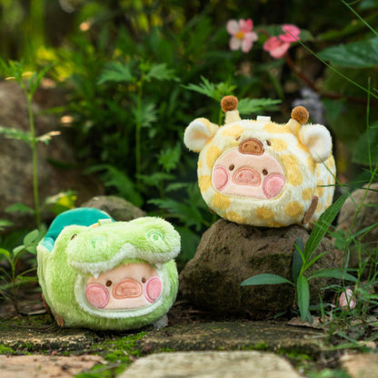LuLu the Piggy Animal Party Speeding Crocodile Lu Plush Keychain