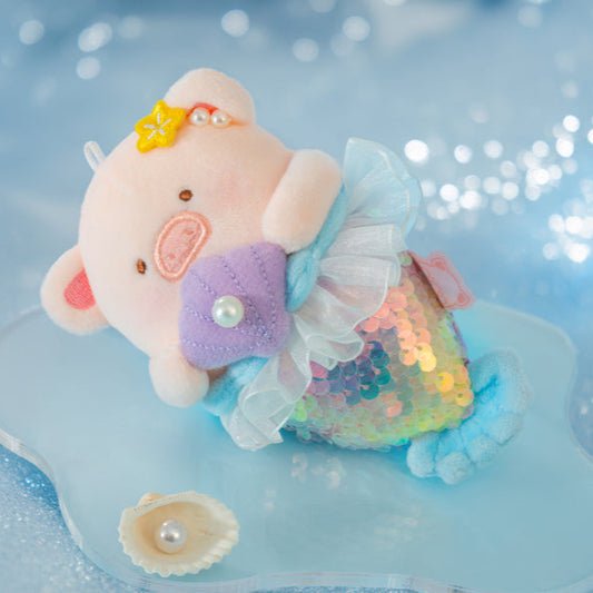 LuLu the Piggy Mermaid LuLu Plush Keychain