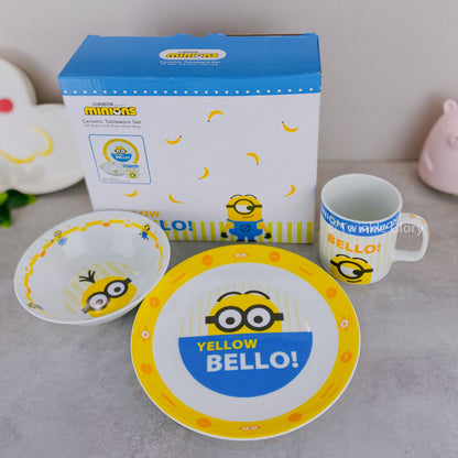 Minions Ceramic Dinner Set 3 pcs