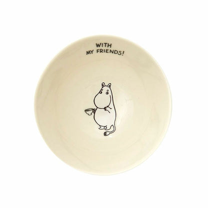 Moomin Characters Huber Series Porcelain Bowl - Cream colour