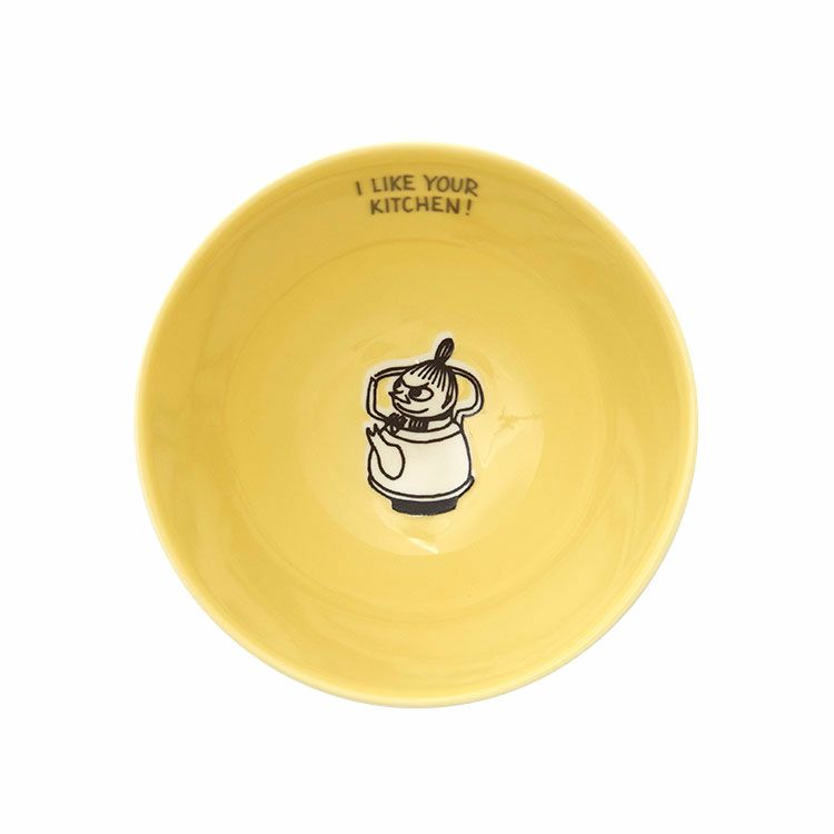 Moomin Characters Huber Series Porcelain Bowl - Yellow