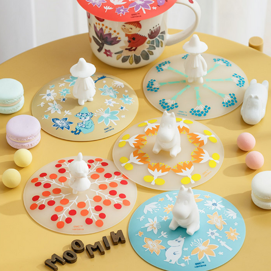 Moomin Ceramic Mug With Moomin Character's Shape Lid with Snufkin, Little my and Moomin design