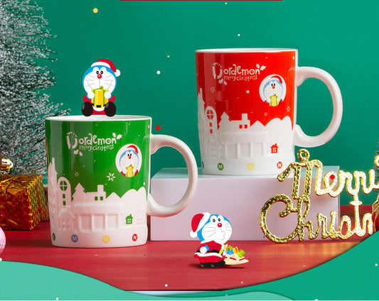 Doraemon Christmas Edition Ceramic Mug