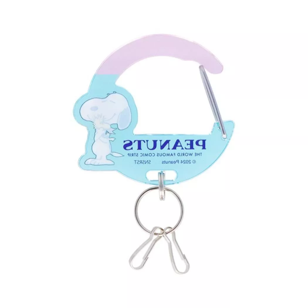 Peanuts Snoopy Blue Moon Shape Acrylic Key Holder