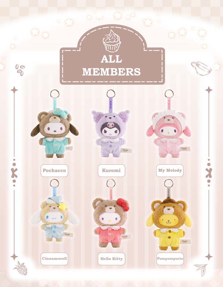 Sanrio Characters Latte Baby Series Vinyl Plush Blind Box