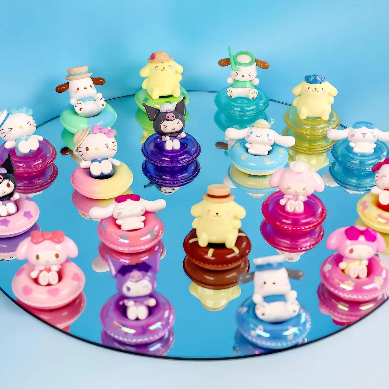 Sanrio Characters Mini Swimming Ring Series Mini Figures Blind Bag