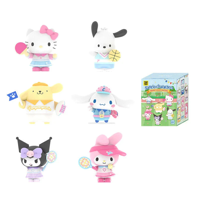 Sanrio Characters Vibrant Sports Meeting Series Figures Blind Box