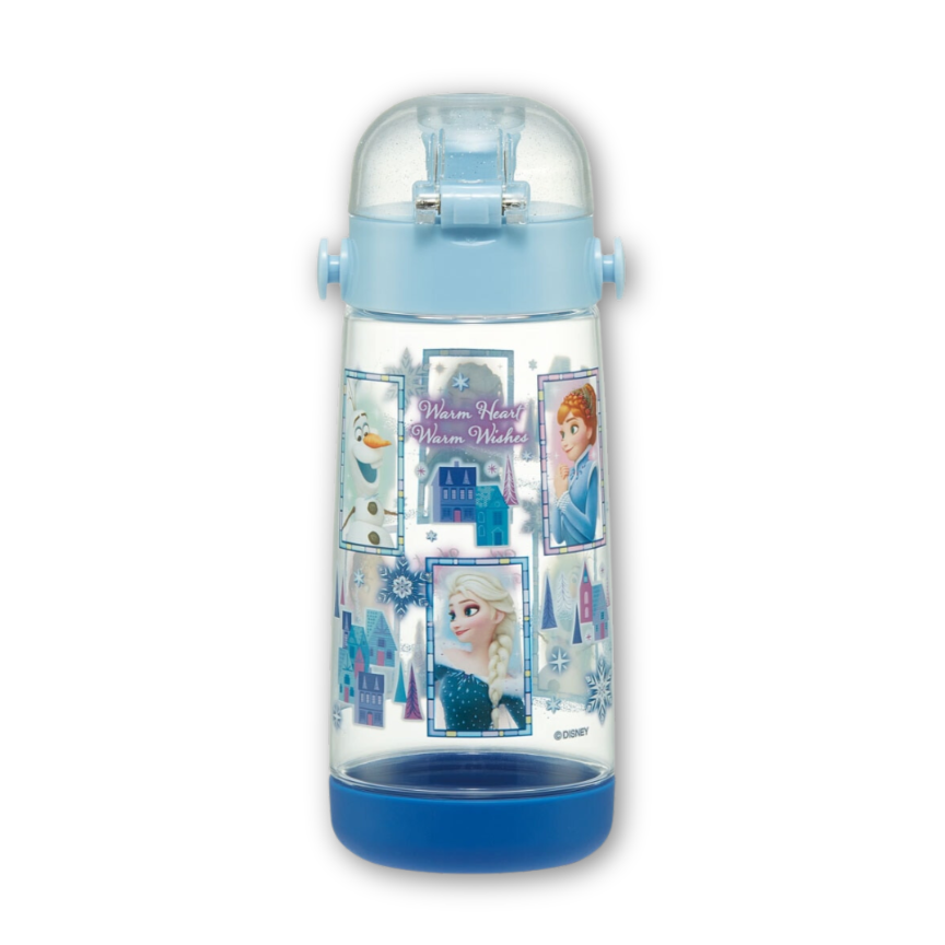 Skater Disney Princess Frozen Clear One Touch Bottle 480ml