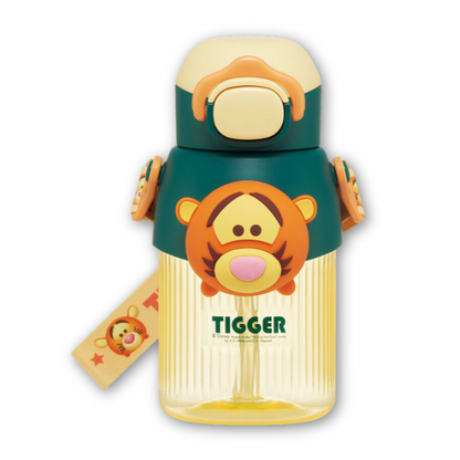 Skater Disney Tsum Tsum Tigger 3D Mascot Straw Bottle 590ml