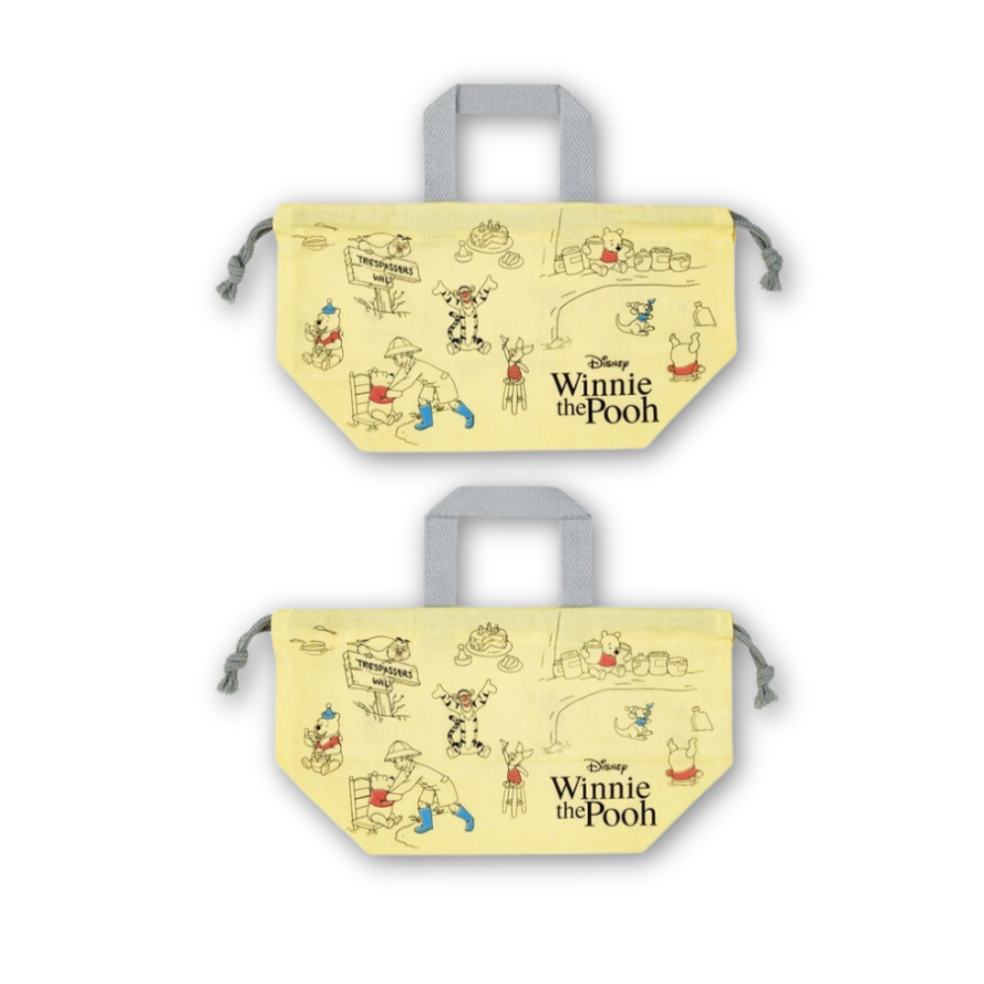 Skater Disney Winnie the Pooh Cotton Bento Lunch Bag