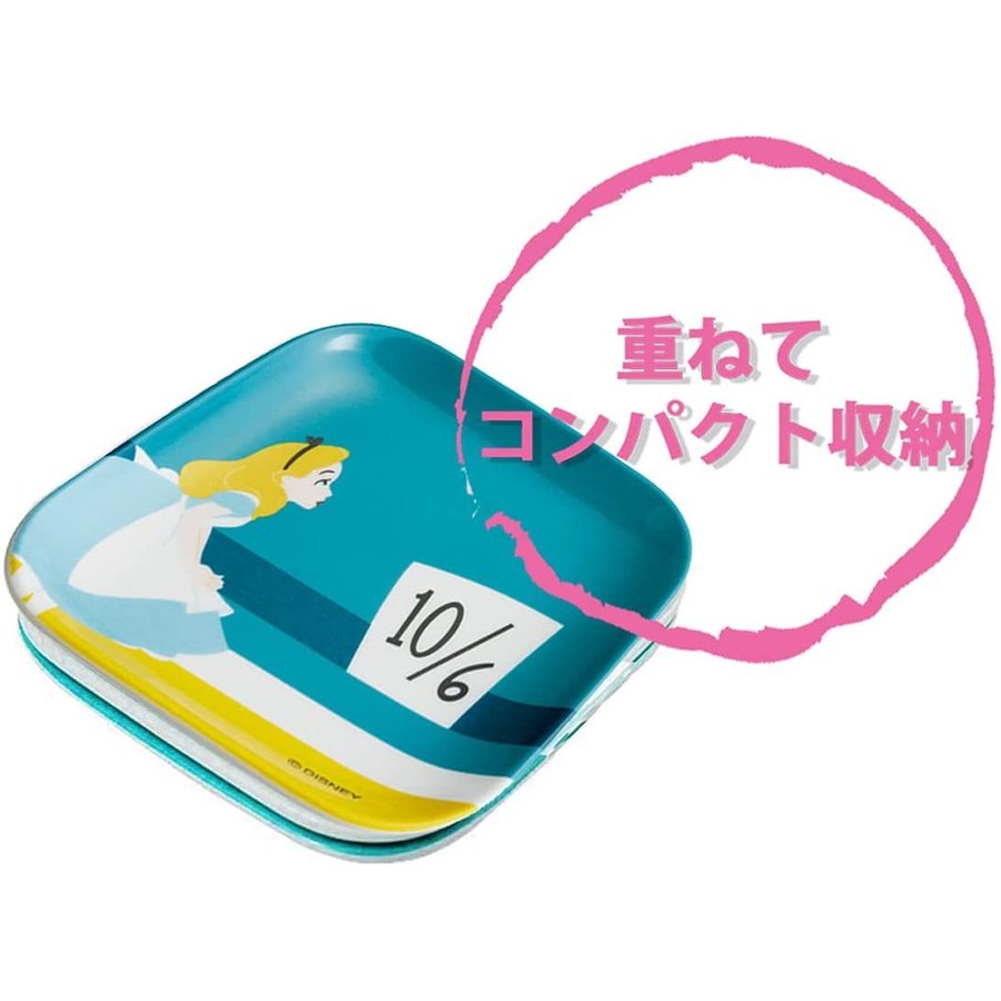 Skater Disney Alice in Wonderland Melamine Mini Plate 4Pcs Set