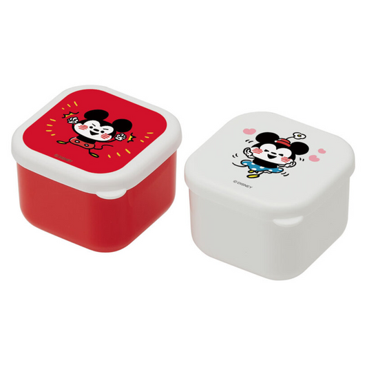 Skater Disney Mickey & Minnie Antibacterial Mini Seal Box 160ml Set of Two