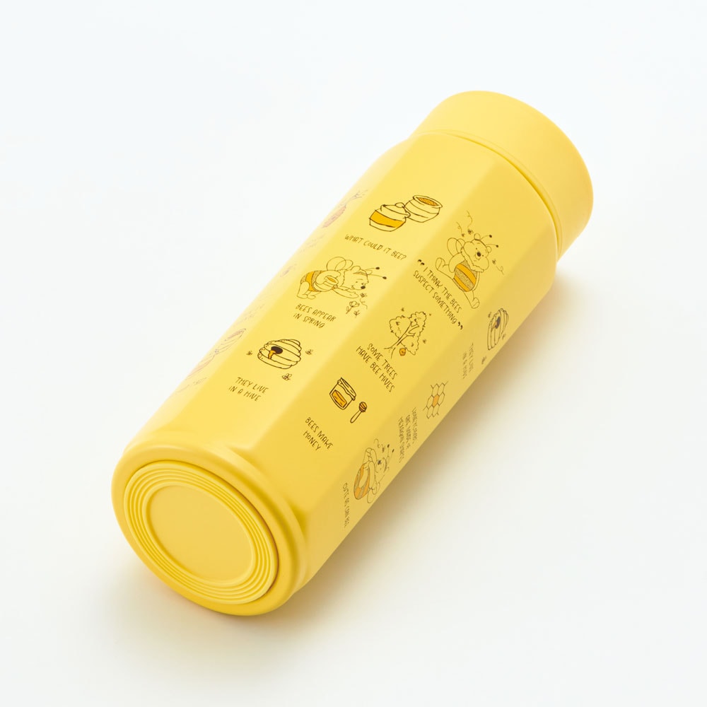 Skater Disney Winnie The Pooh Hexagonal Yellow Water Bottle 500ml