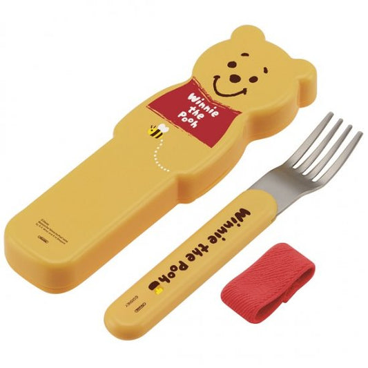 Skater Disney Winnie the Pooh 3D Face Children Fork with Case