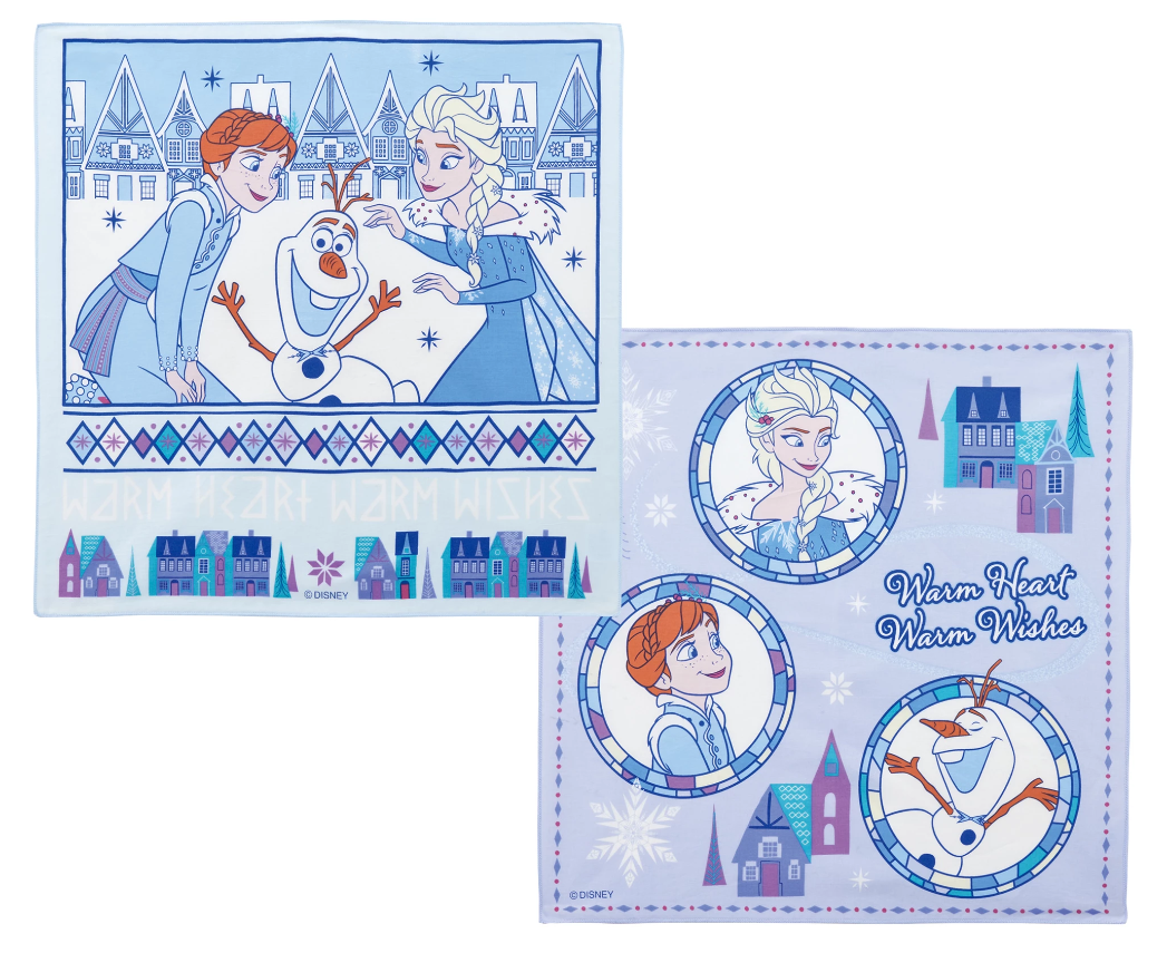 Skater Disney Princess Frozen Bento Lunch Box Cloth 2 Pattern Set