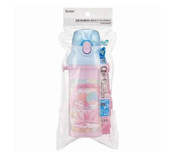 Skater Sanrio Little Twin Stars Drinking Water Bottle 480ml