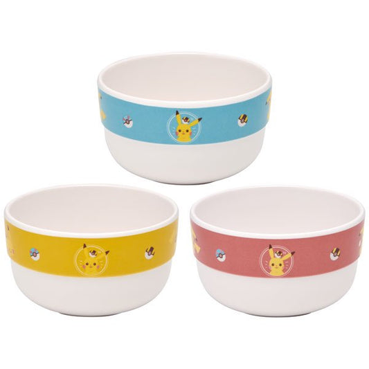 Skater Pokémon Pikachu Melamine Bowl 3pcs Set