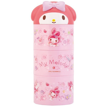 Skater Sanrio My Melody Bottle Style 3 Tier Bento Lunch Box 480ml