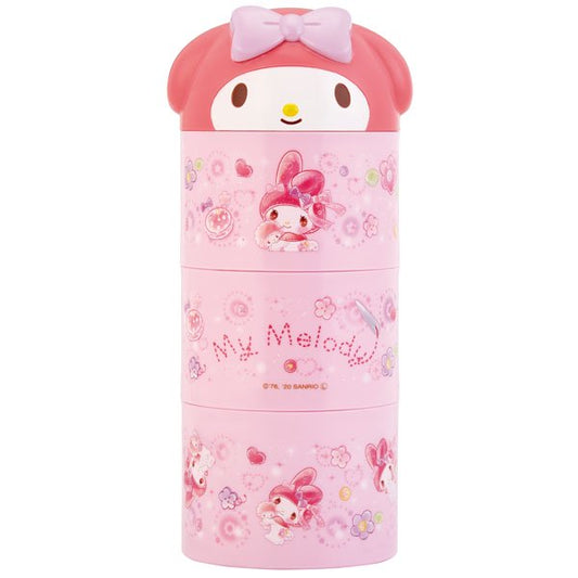Skater Sanrio My Melody Bottle Style 3 Tier Bento Lunch Box 480ml