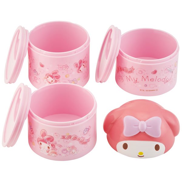 Skater Sanrio My Melody Bottle Style 3 Tier Bento Lunch Box 480ml