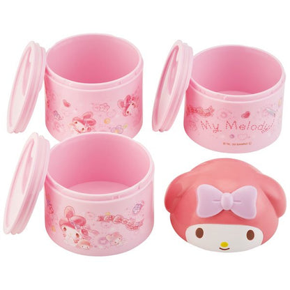 Skater Sanrio My Melody Bottle Style 3 Tier Bento Lunch Box 480ml