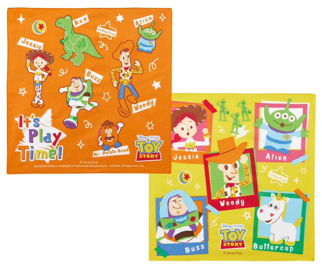 Skater Disney Pixar Toy Story Bento Lunch Box Cloth 2 Pattern Set