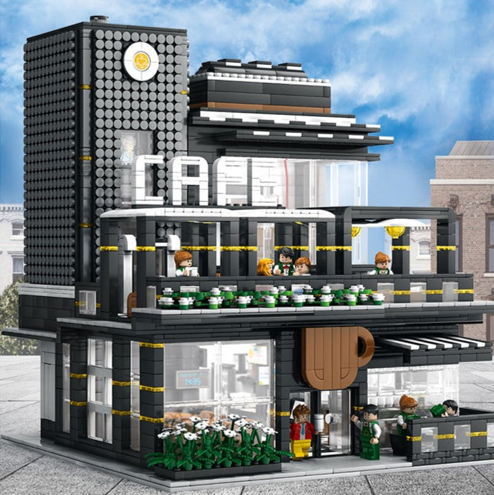 Street View Series Cornor Cafe Building Block Model Set