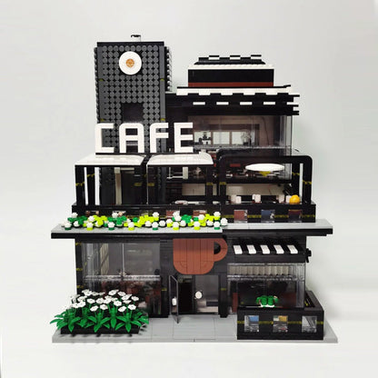 Street View Serie Cornor Cafe Building Block Model Set