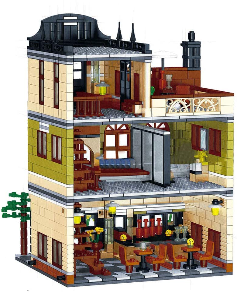 Street View Series Discovery Chinese Restaurant Building Block Model Set