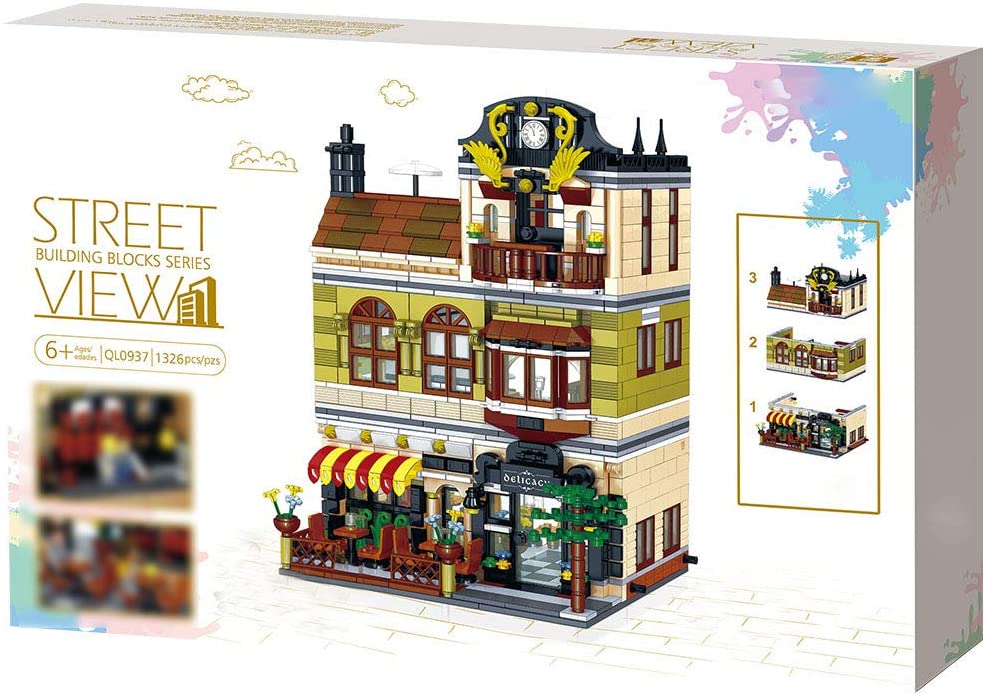 Street View Series Discovery Chinese Restaurant Building Block Model Set