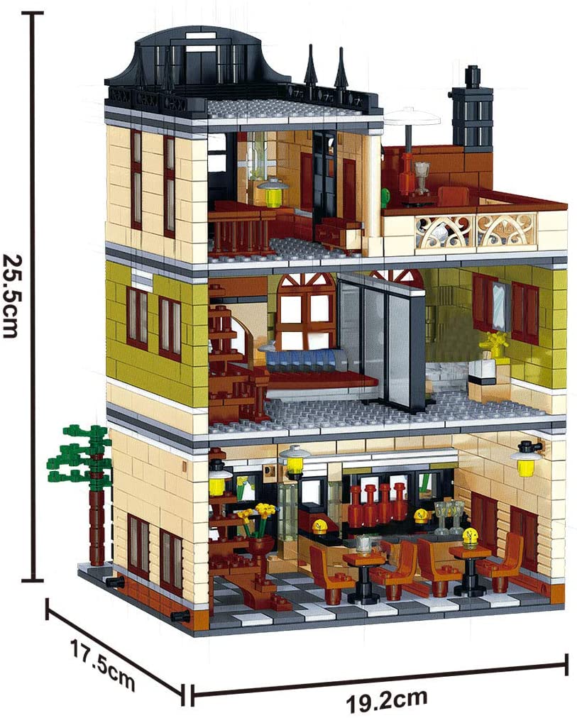 Street View Series Discovery Chinese Restaurant Building Block Model Set