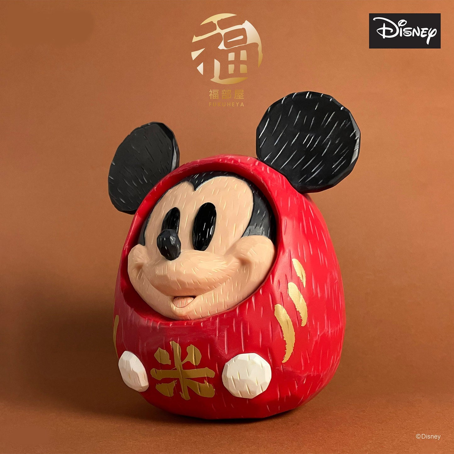 Disney Mickey Mouse Fukuheya Daruma Figure 16.8cm