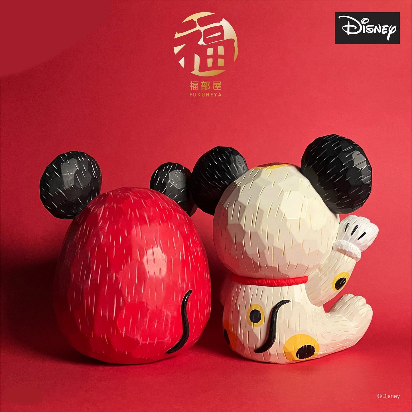 Disney Mickey Mouse Fukuheya Daruma Figure 16.8cm