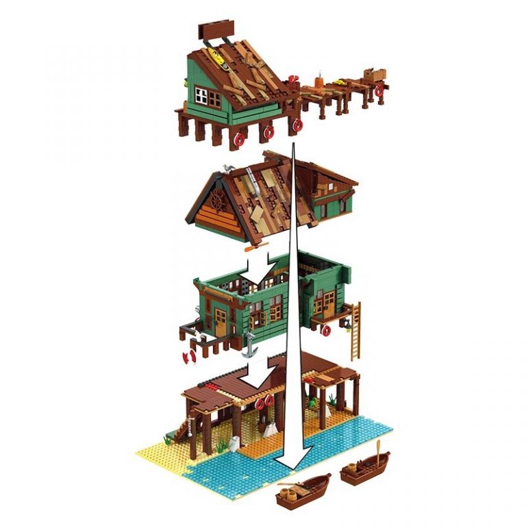 URGE Captain's Wharf Building Block Toy - 30102