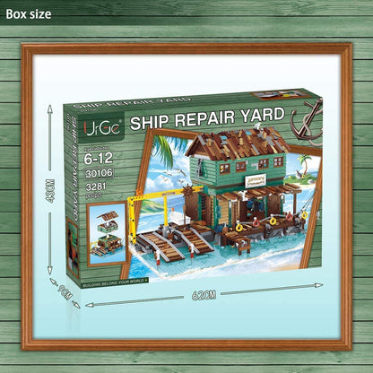 URGE Ship Repair Yard Building Block Toy - 30105